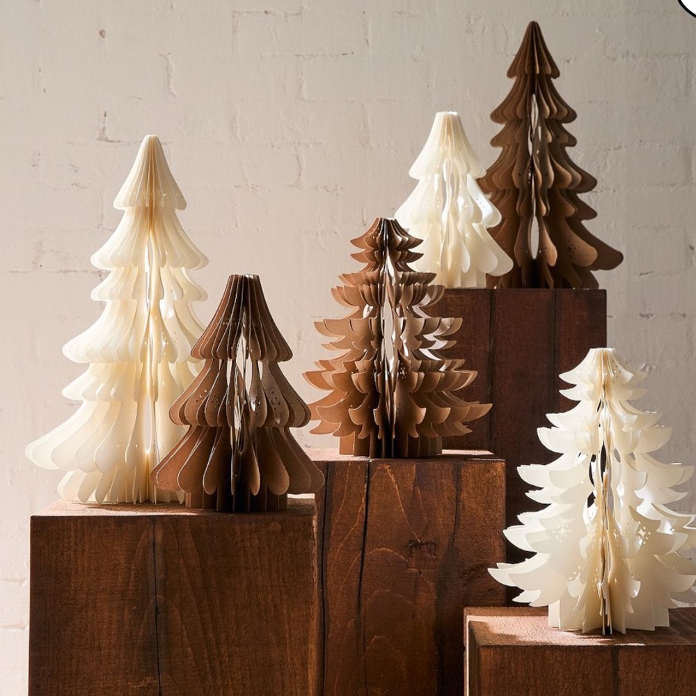 Decorative Punched Paper Tabletop Tree 15”